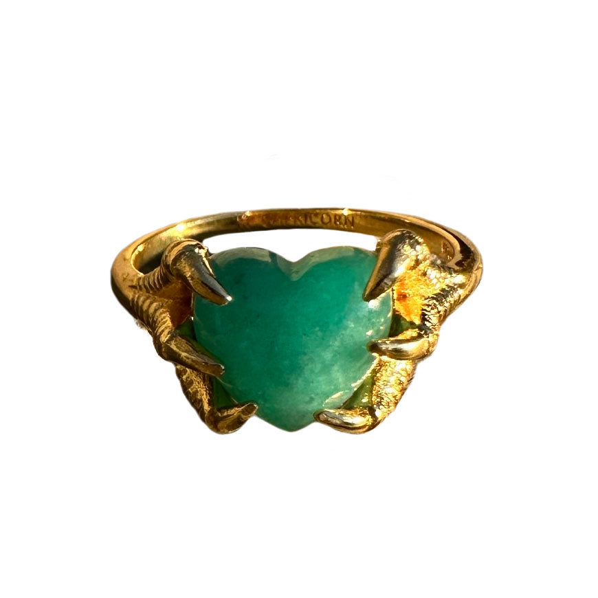 CLAWS ON ZODIAC BIRTHSTONE RING