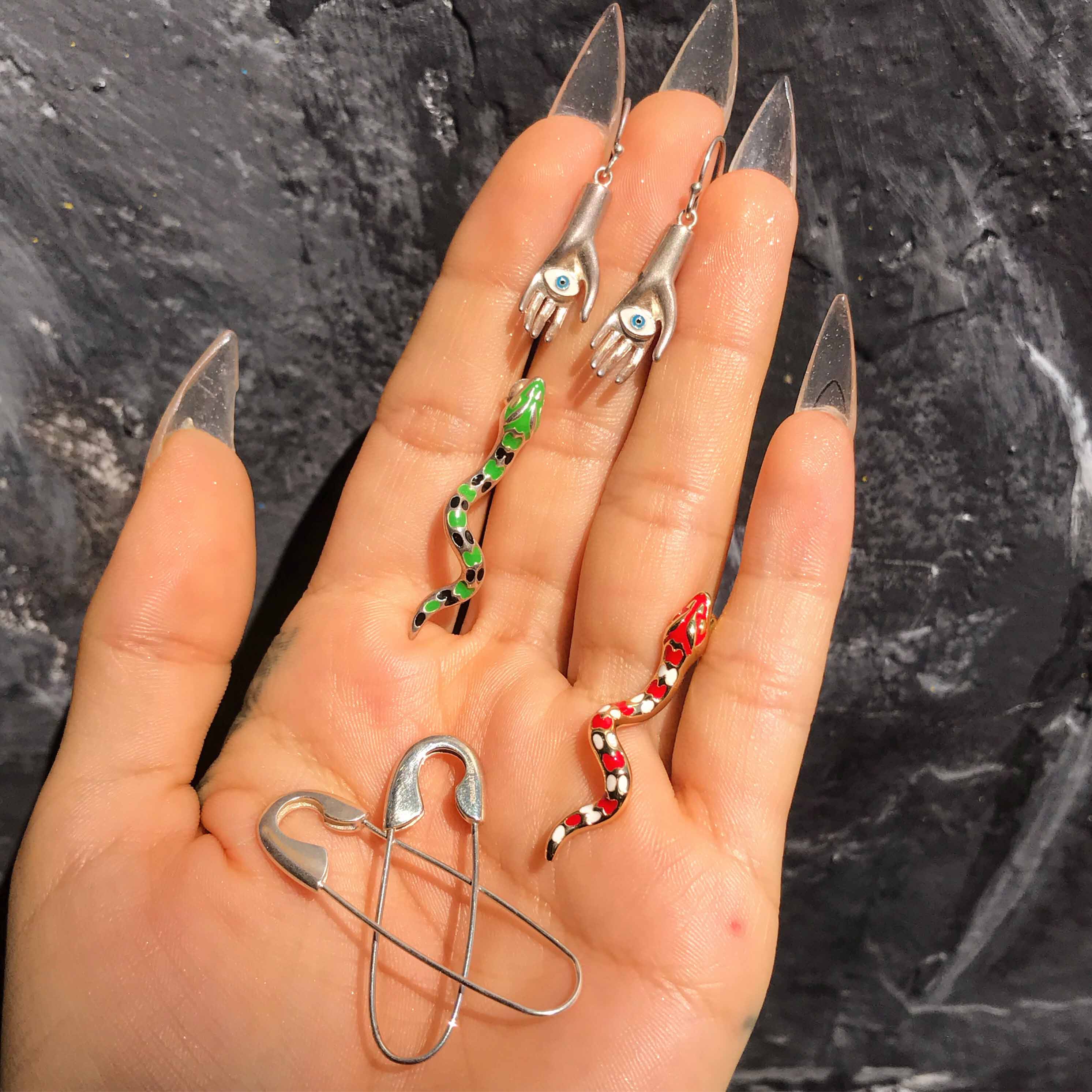 SEXY SAFETY PIN EARRINGS GIFT