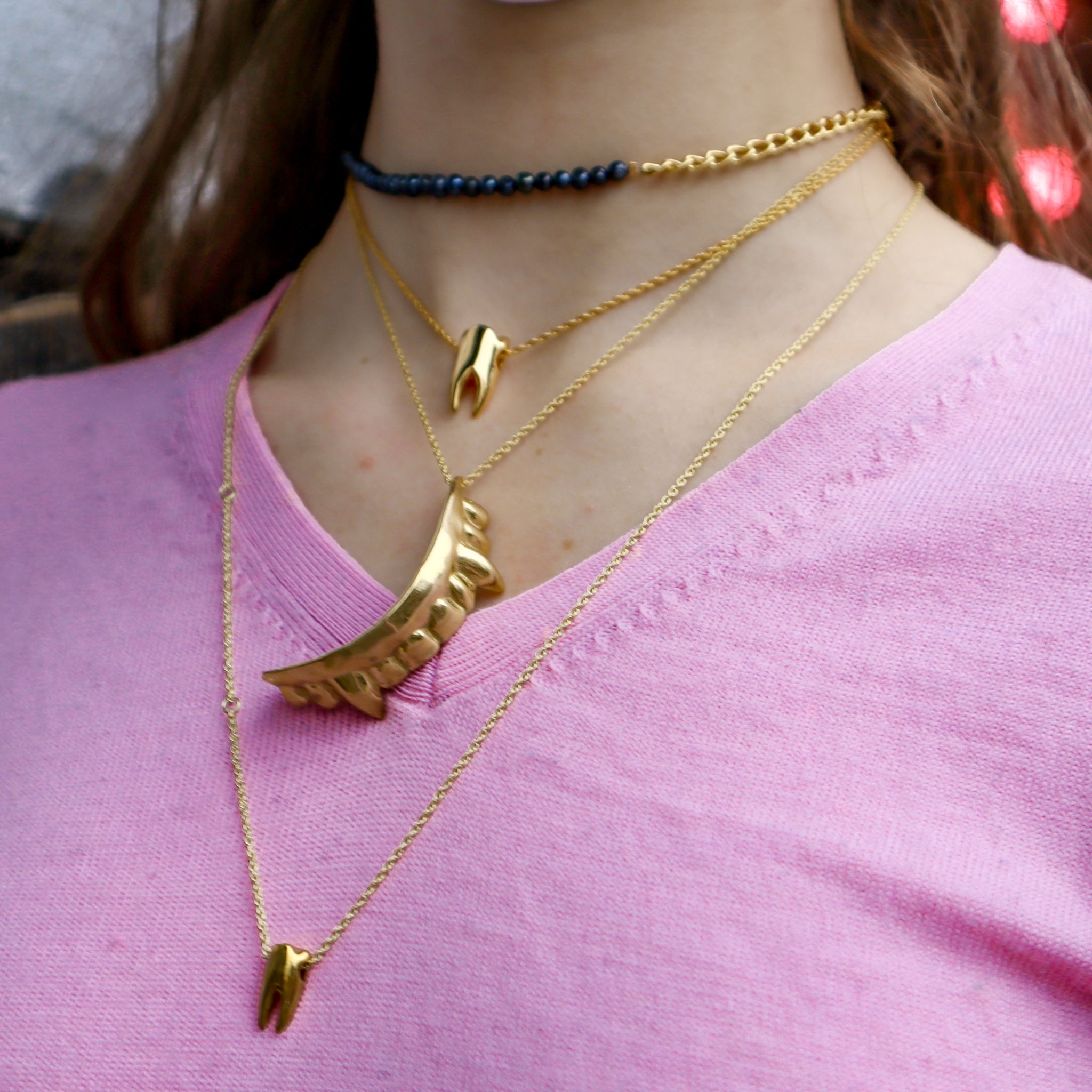 TINY BABY TOOTH NECKLACE GIFT