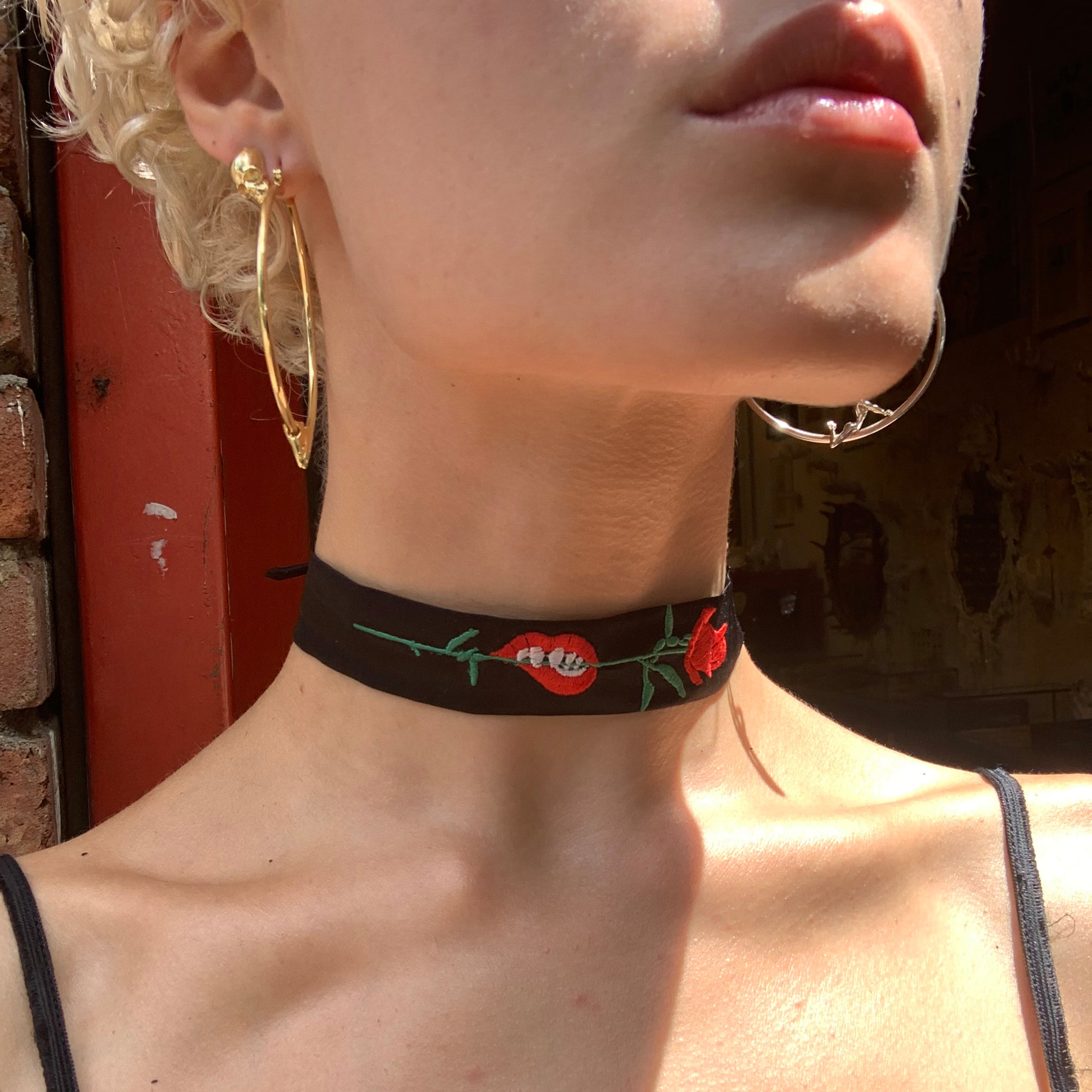 Passion Bite Silk Choker