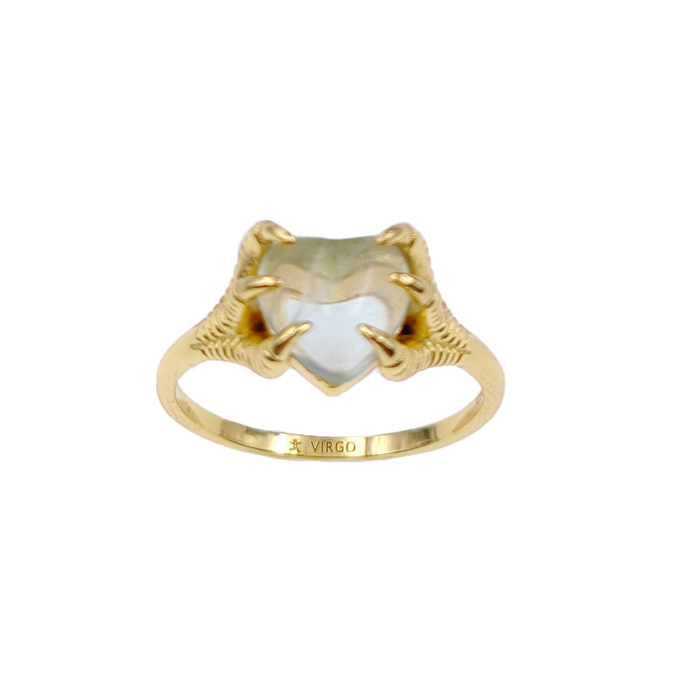 CLAWS ON ZODIAC BIRTHSTONE RING