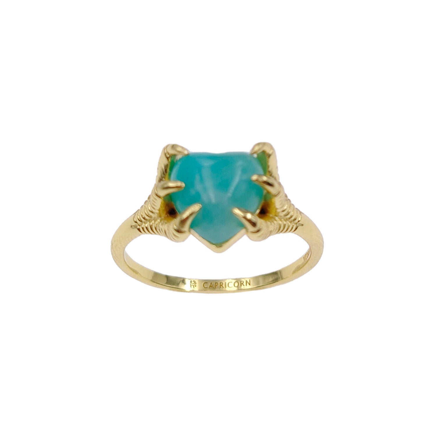 CLAWS ON ZODIAC BIRTHSTONE RING