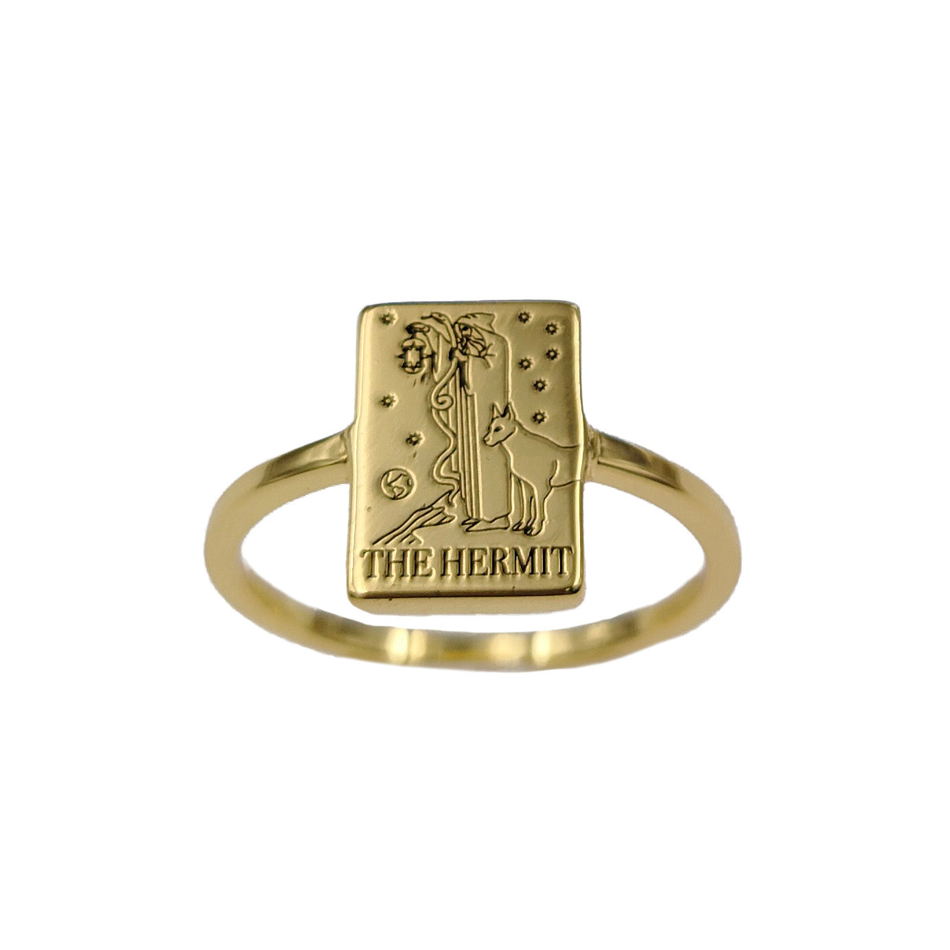 EVERYDAY TAROT STACKABLE RINGS GOLD BRASS