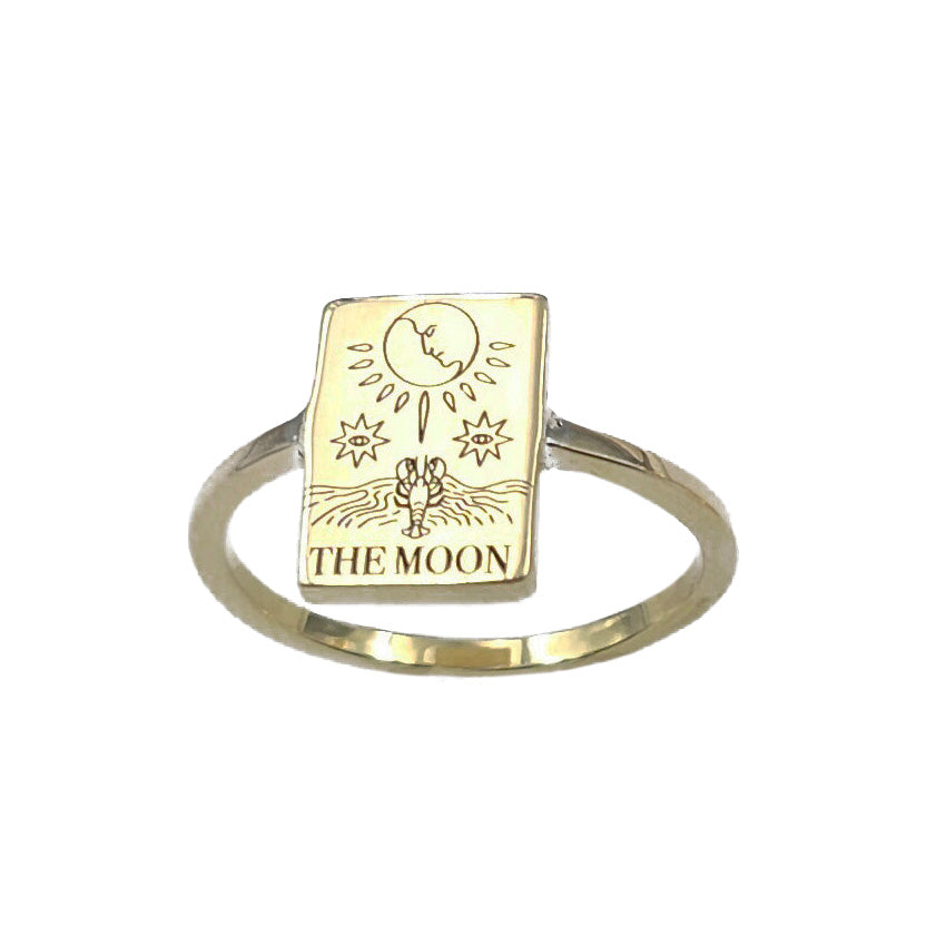 EVERYDAY TAROT STACKABLE RINGS GOLD BRASS