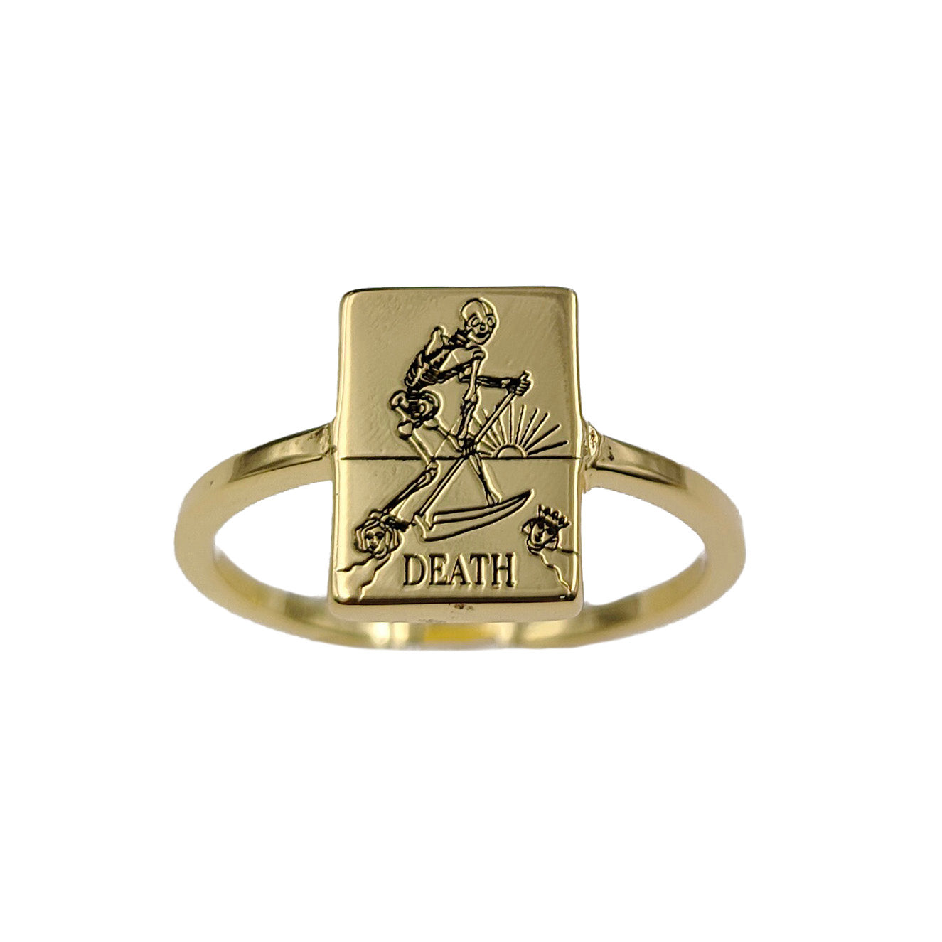 EVERYDAY TAROT STACKABLE RINGS GOLD BRASS