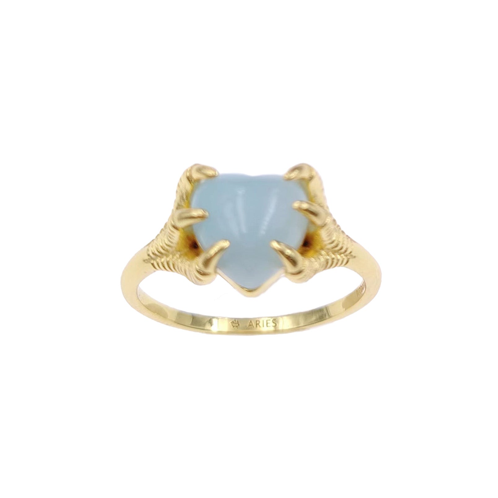 CLAWS ON ZODIAC BIRTHSTONE RING