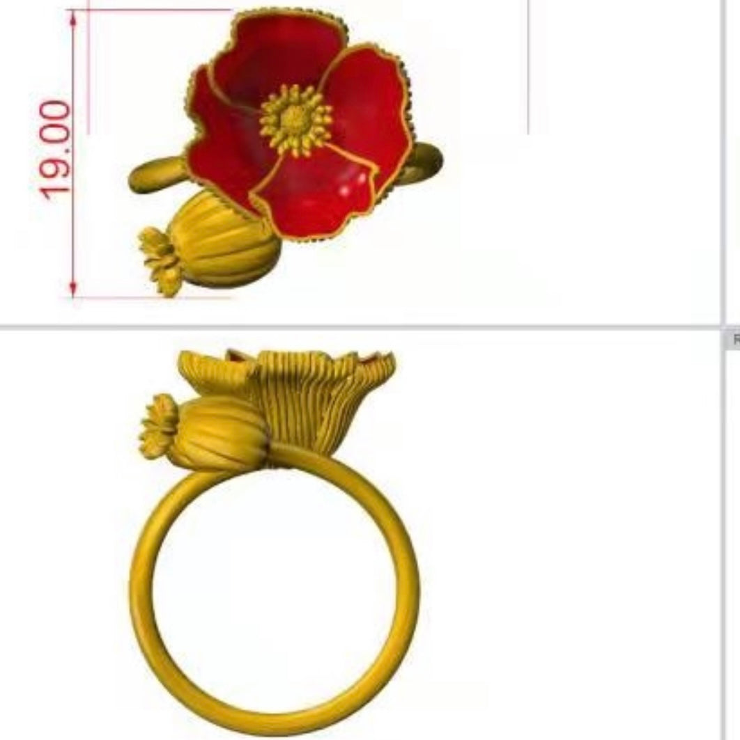 POPPY TAURUS BIRTH FLOWER