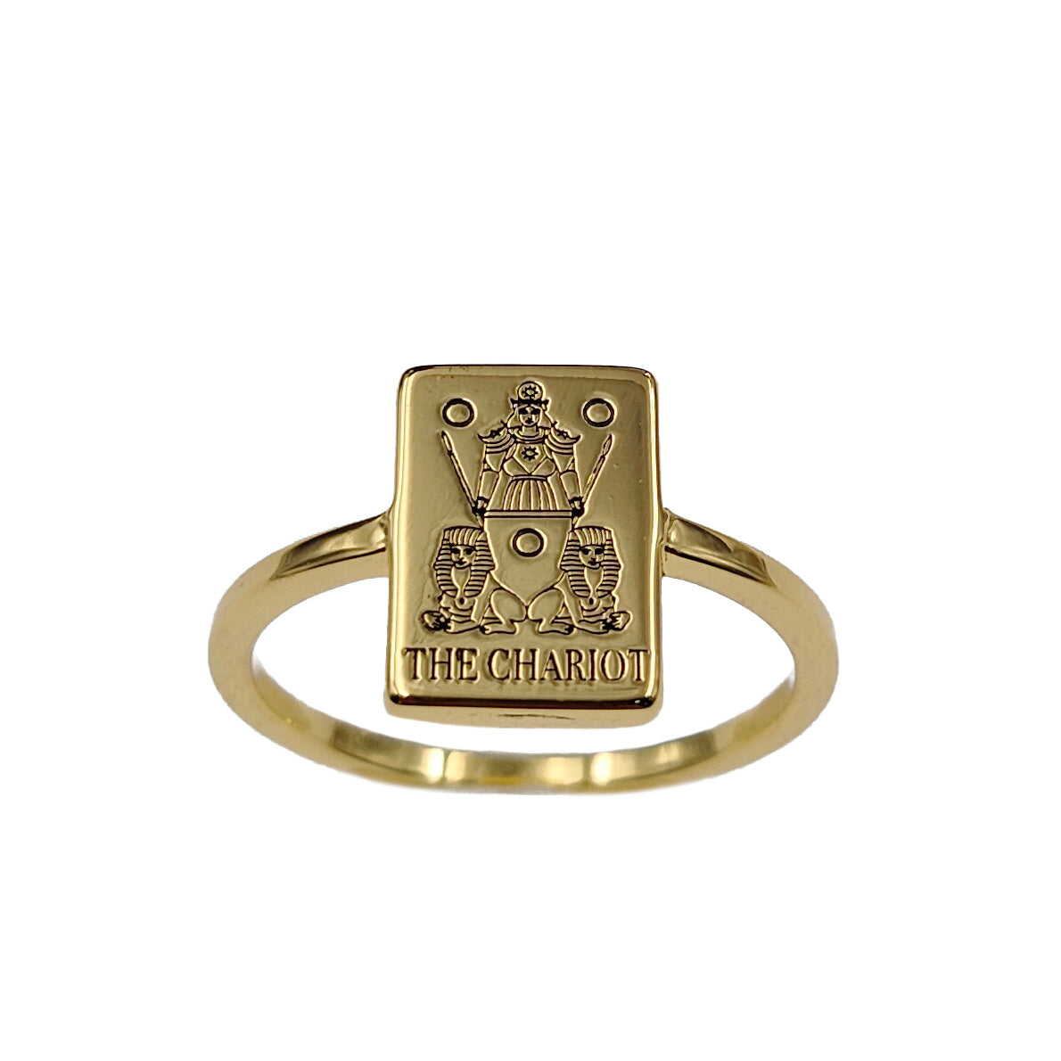 EVERYDAY TAROT STACKABLE RINGS GOLD BRASS