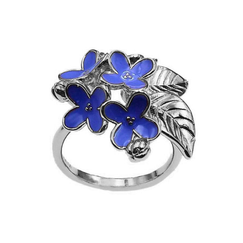 LILAC BIRTH FLOWER GEMINI RING