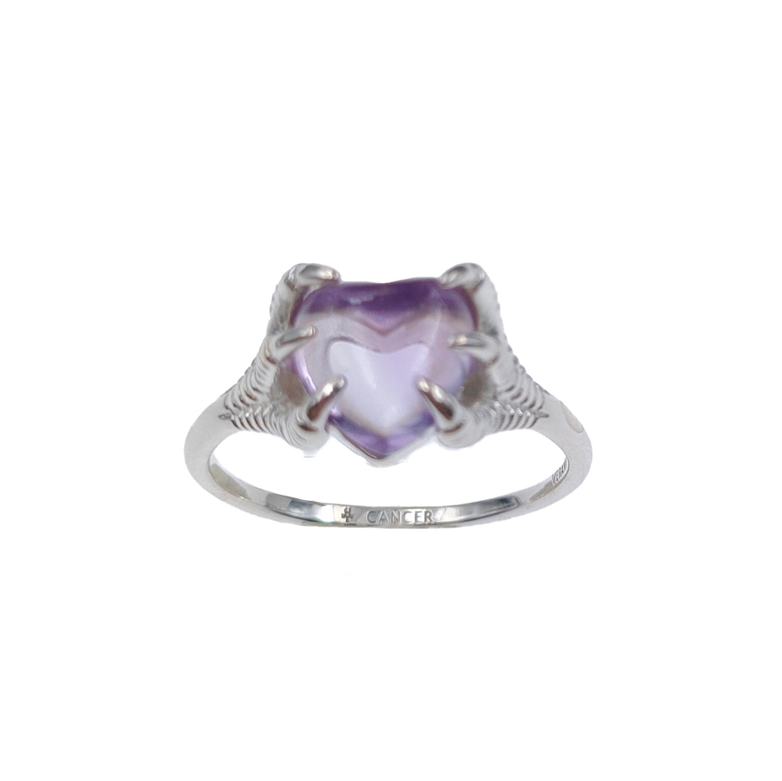 CLAWS ON ZODIAC BIRTHSTONE RING