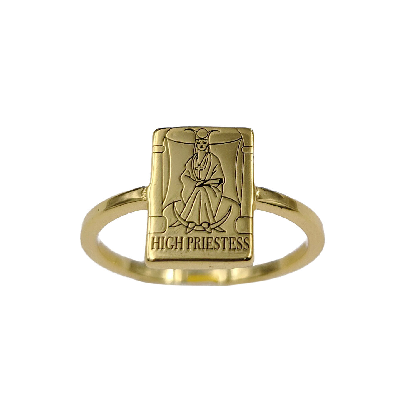 EVERYDAY TAROT STACKABLE RINGS GOLD BRASS