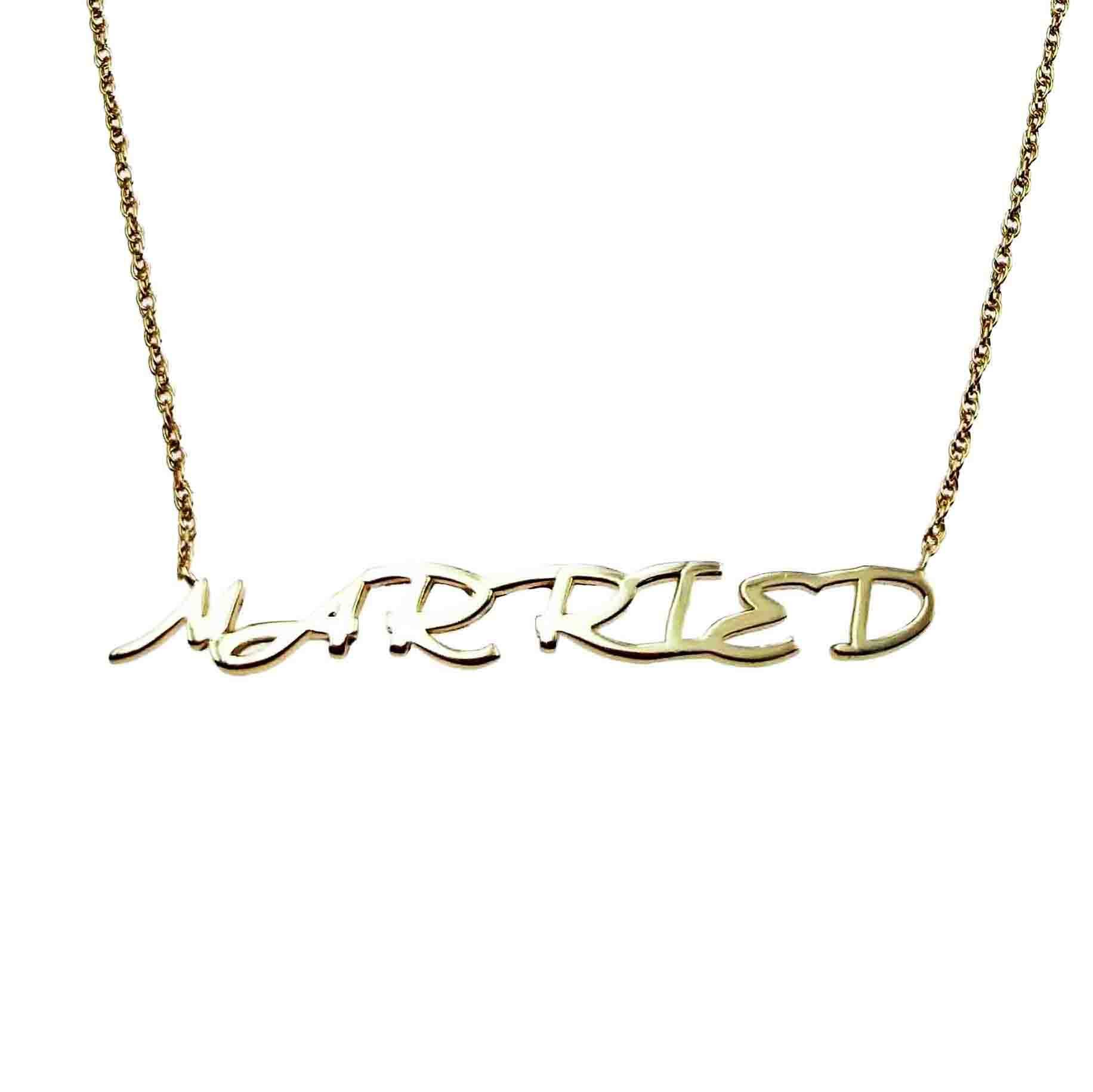 MARRIED LOCK IT DOWN NECKLACE