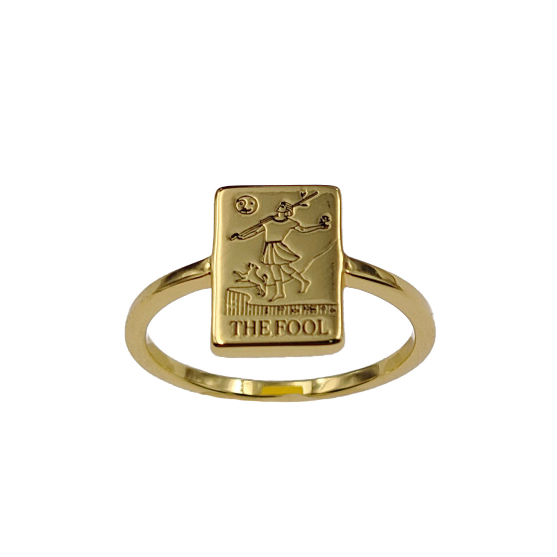 EVERYDAY TAROT STACKABLE RINGS GOLD BRASS