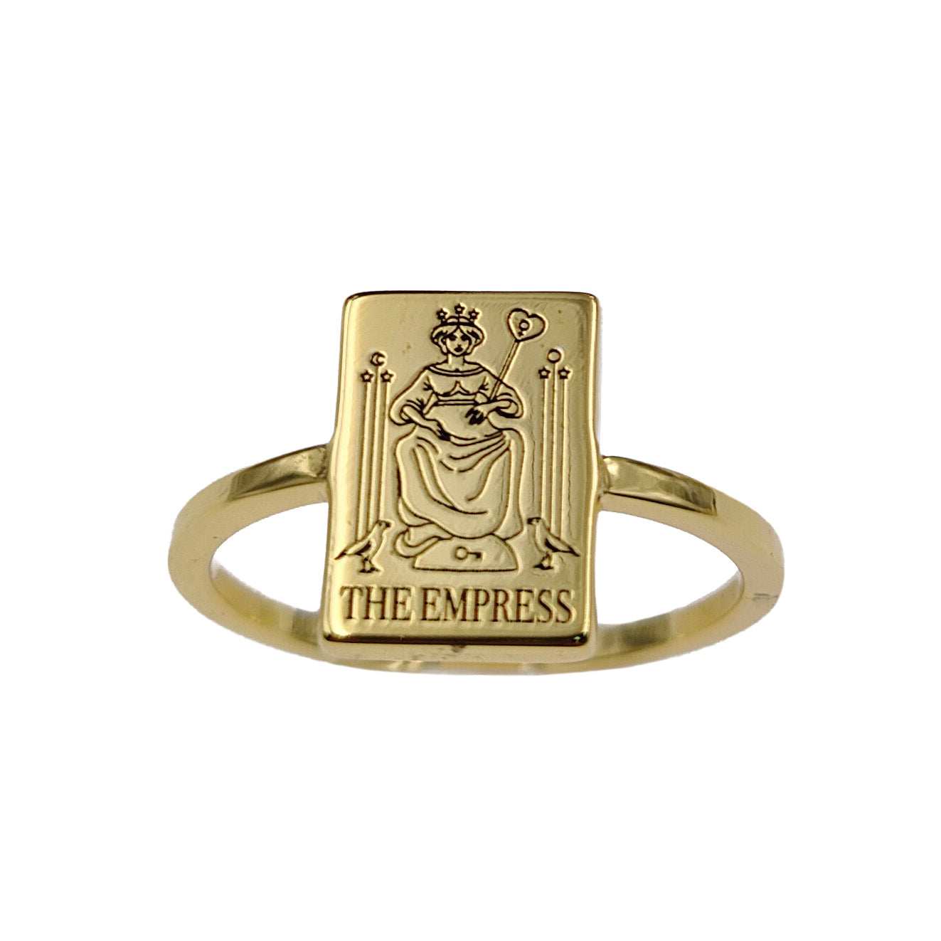 EVERYDAY TAROT STACKABLE RINGS GOLD BRASS