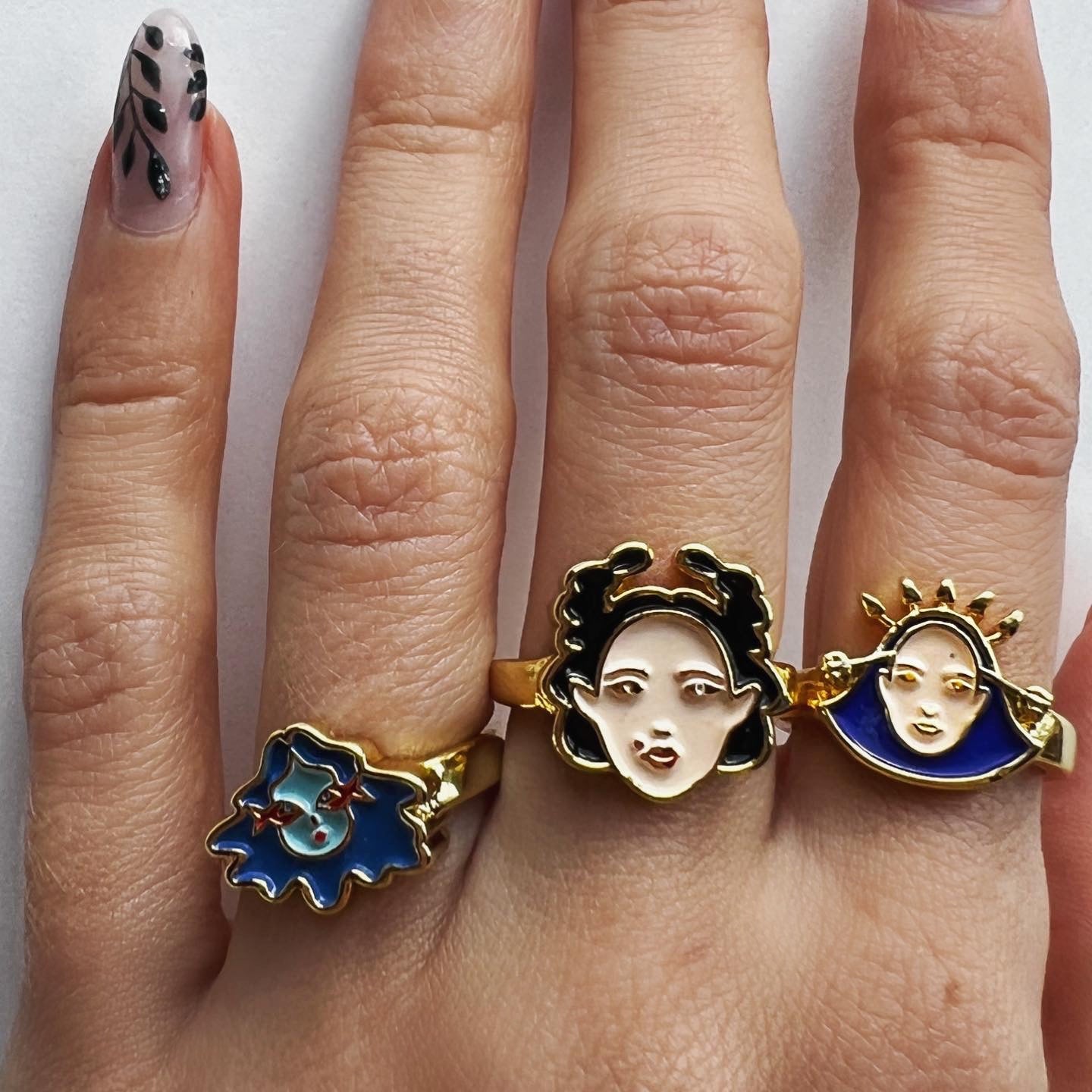 ZODIAC ENAMEL RING