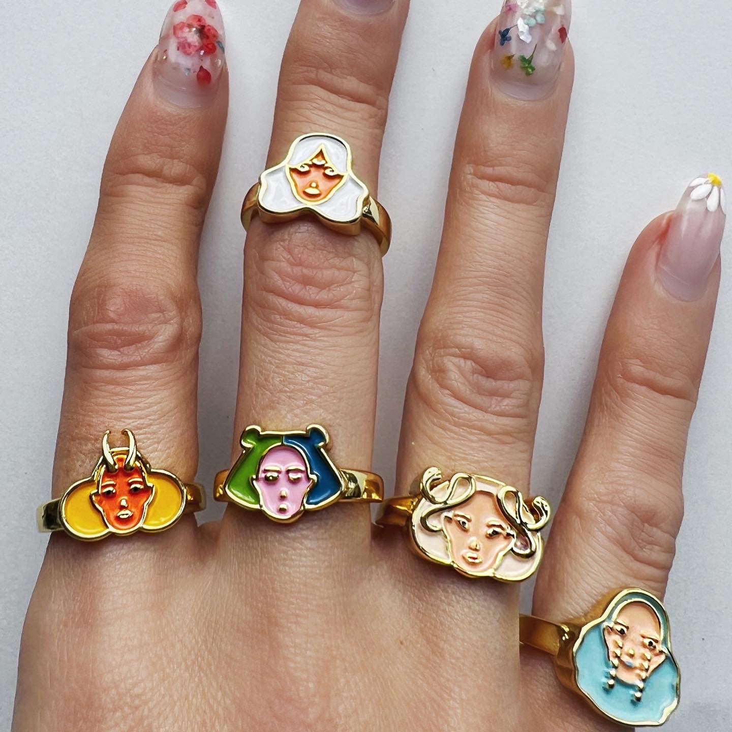 ZODIAC ENAMEL RING