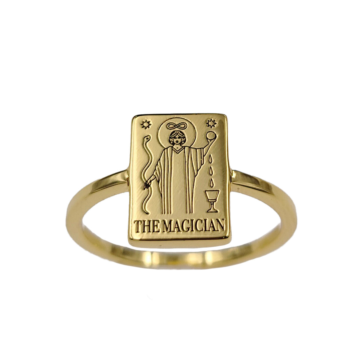 EVERYDAY TAROT STACKABLE RINGS GOLD BRASS