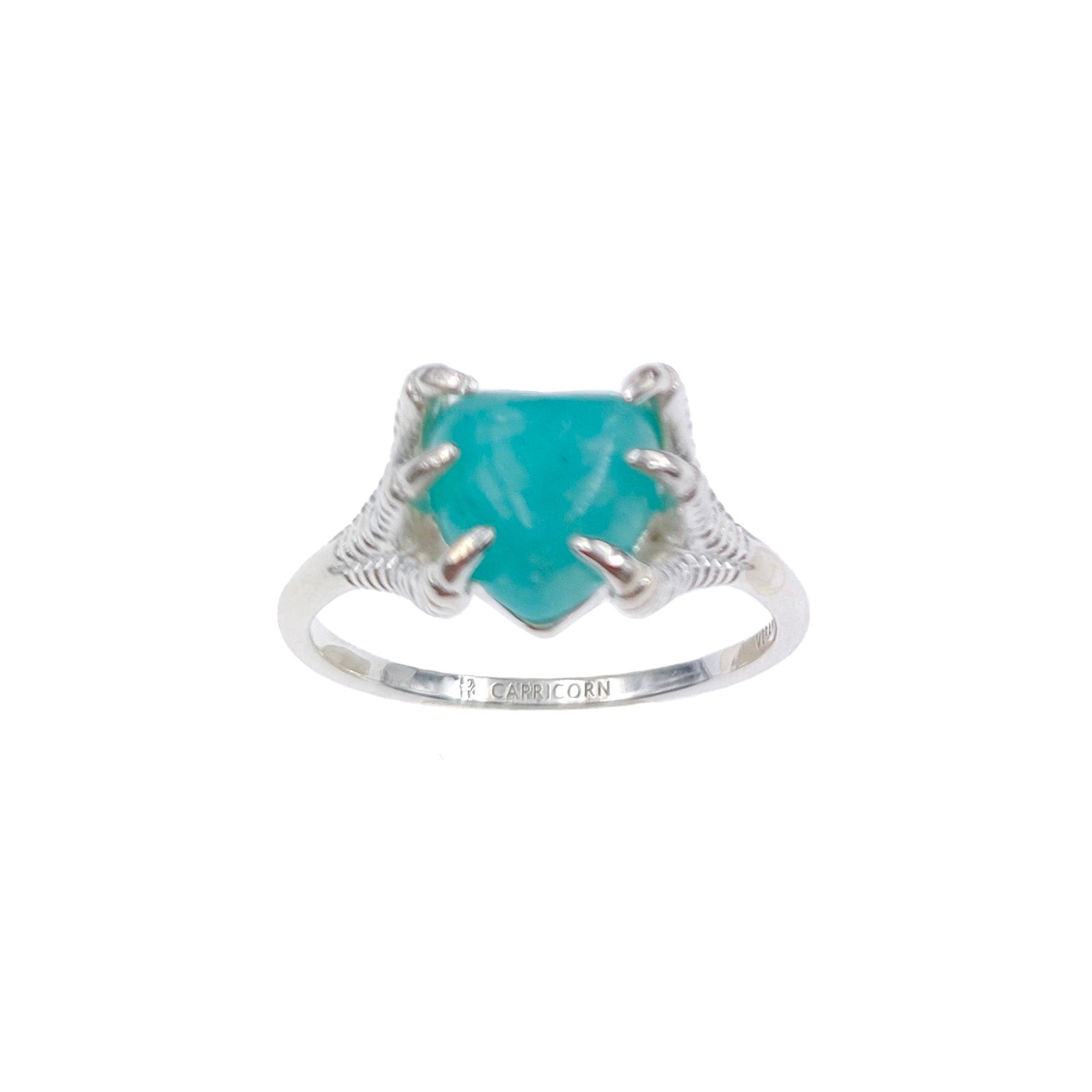 CLAWS ON ZODIAC BIRTHSTONE RING