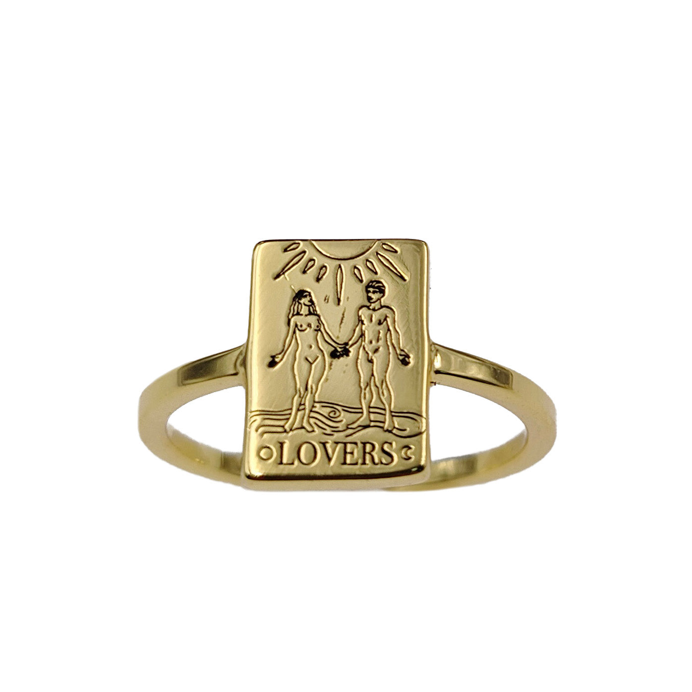 EVERYDAY TAROT STACKABLE RINGS GOLD BRASS