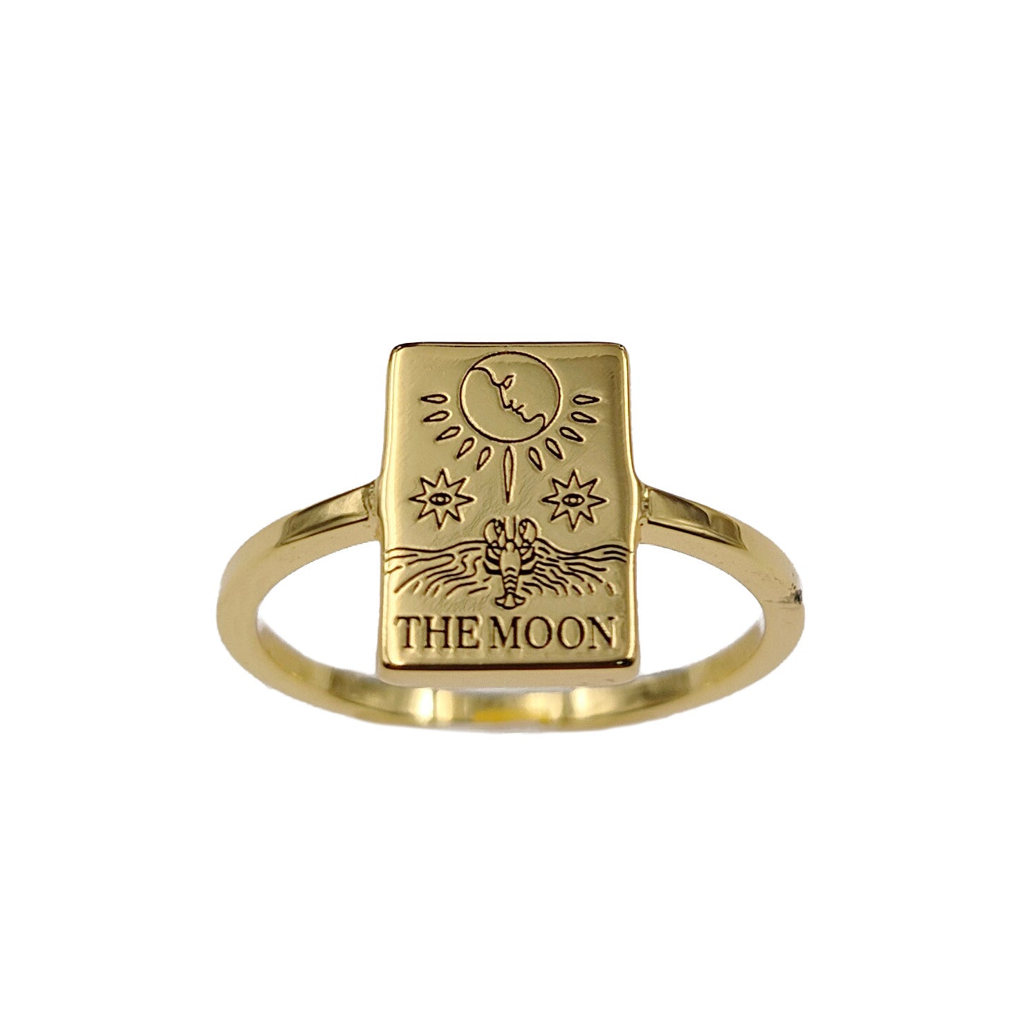 EVERYDAY TAROT STACKABLE RINGS GOLD BRASS