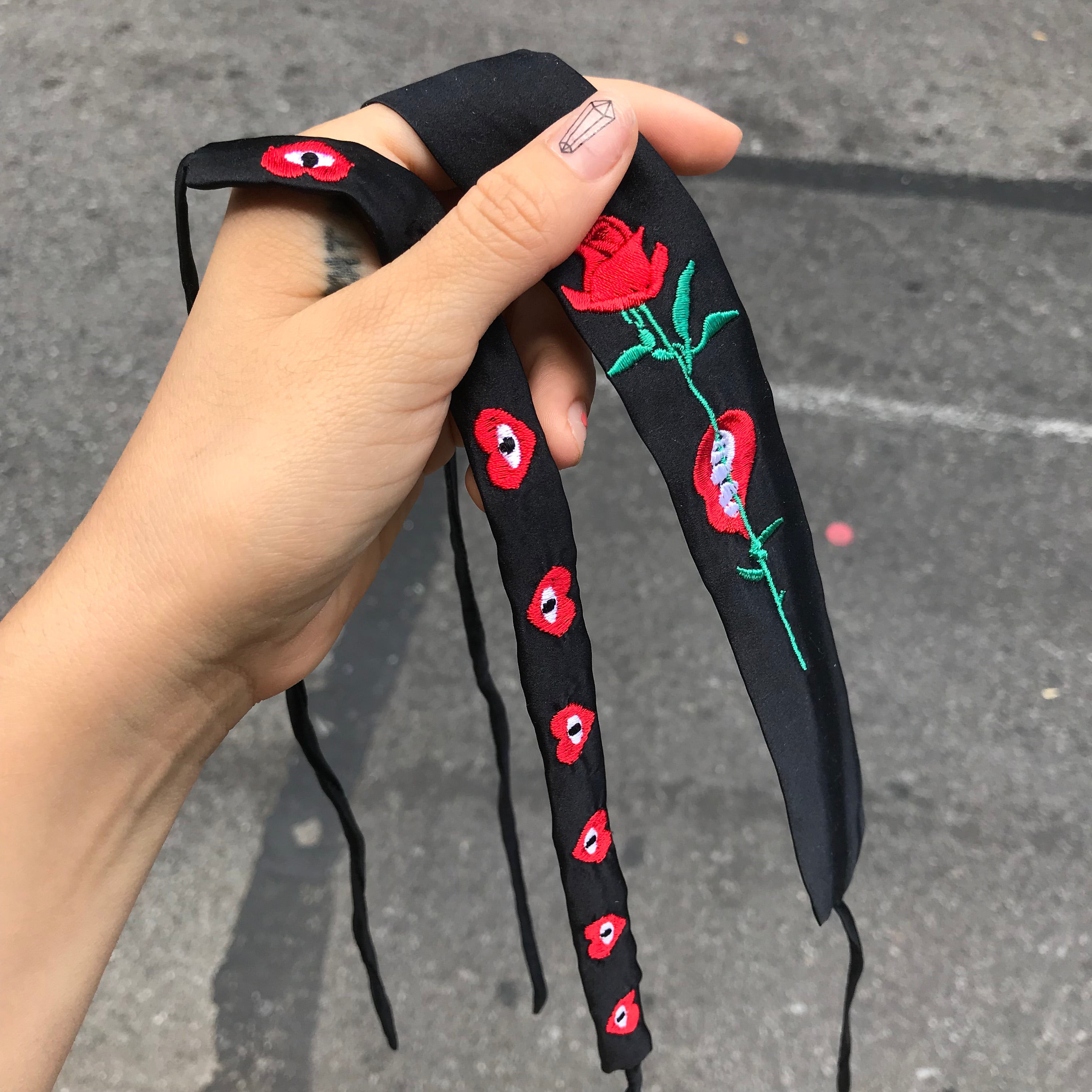 Passion Bite Silk Choker